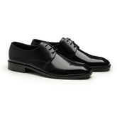 Executive Black Leather Lace-Up