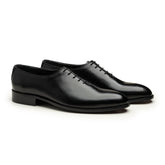 Classic Black Leather Lace-Up Shoes