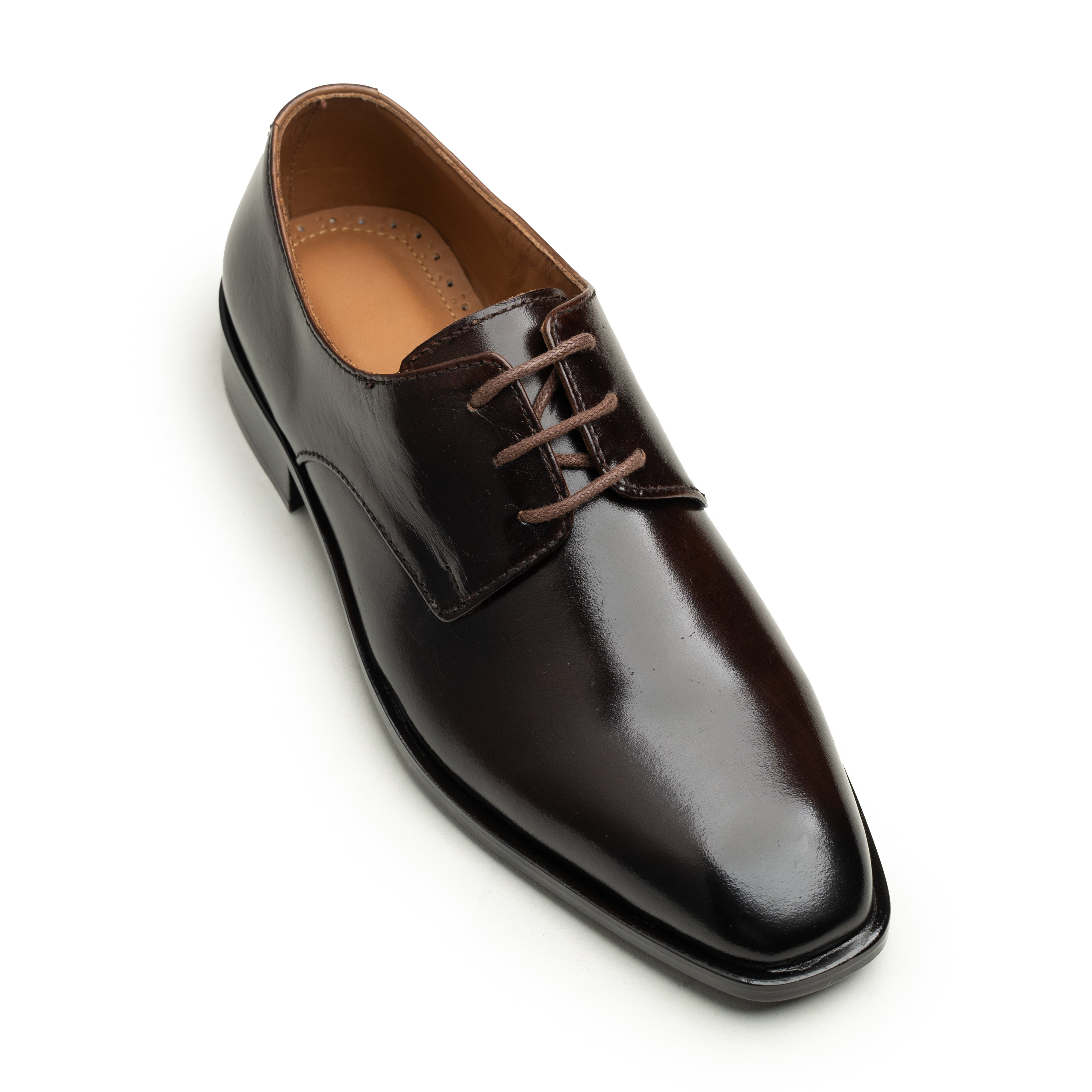 Executive Brown Leather Lace-Up