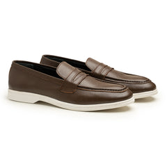 Classic Brown Leather Loafers