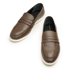 Classic Brown Leather Loafers