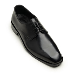 Executive Black Leather Lace-Up