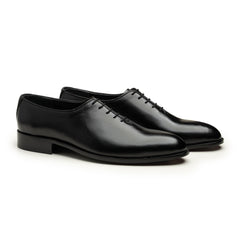 Classic Black Leather Lace-Up Shoes